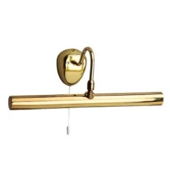 Pull Cord Picture Light - Polished Brass