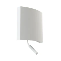 Edit Borde Wall Light With Reading Light - White