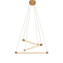 Edit Abba LED Chandelier - Brushed Gold