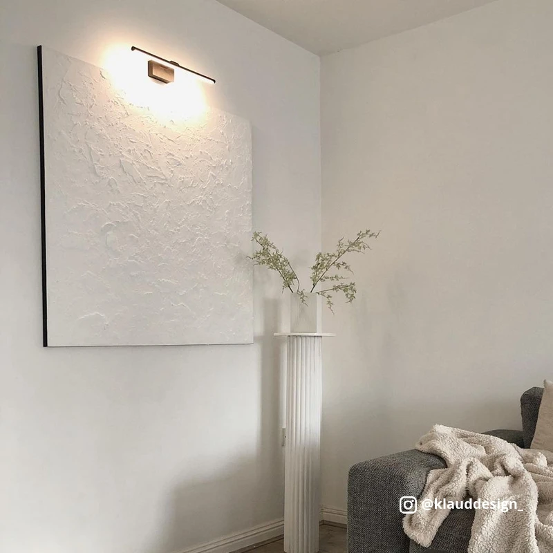 Slimline Large Battery Operated LED Picture Light - Matt Black - Image 5