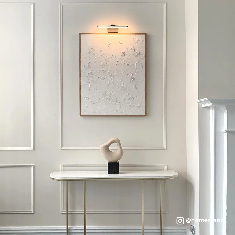 Slimline Large Battery Operated LED Picture Light With Remote Control - Matt Black - Image 2