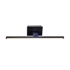 Slimline Large Battery Operated LED Picture Light With Remote Control - Matt Black