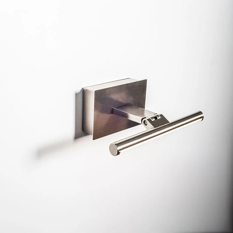 Slimline Small Battery Operated LED Picture Light - Satin Nickel - Image 2