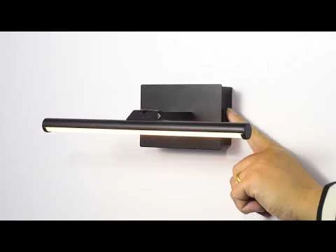 Slimline Small Battery Operated LED Picture Light - Satin Nickel - Image 7