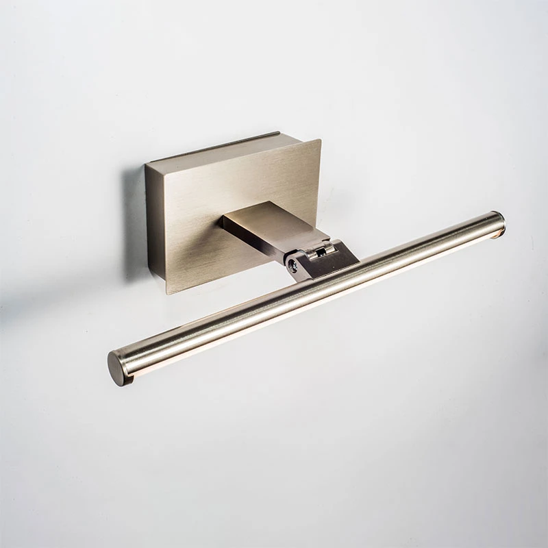 Slimline Medium Battery Operated LED Picture Light With Remote Control - Satin Nickel