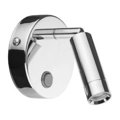 Edit Basic Round LED Reading Light - Chrome