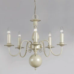Edit Bella 5 Arm Flemish Chandelier - Cream