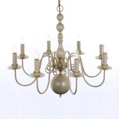 Edit Bella 8 Arm Flemish Chandelier - Cream
