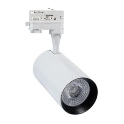 Three Circuit 30W Warm White LED Track Light Vulcan - White