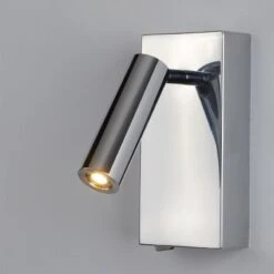 Edit Adjustable LED Reading Light - Polished Chrome