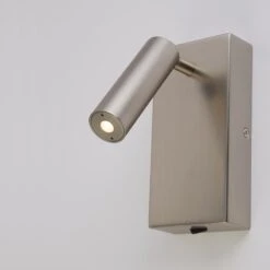 Edit Adjustable LED Reading Light - Satin Nickel