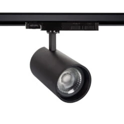 Three Circuit 30-35-40W Colour Selectable CCT LED Track Light Lumo - Black
