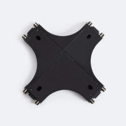 Magnetic Track 25mm Surface X Horizontal Connector - Black