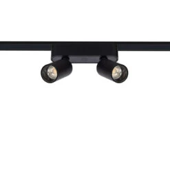Magnetic Track 25mm Double Super Slim 10W Warm White LED Track Spotlight CRI90 - Black