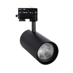 Three Circuit 30W Colour Selectable CCT LED Track Light New D'Angelo Concave Optic 15º LIFUD - Black