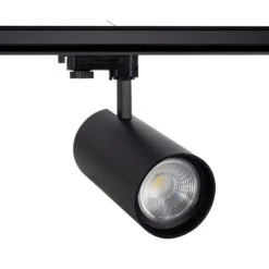 Three Circuit 40W Colour Selectable CCT LED Track Light Frosted New D'Angelo CRI90 Beam 15º LIFUD - Black