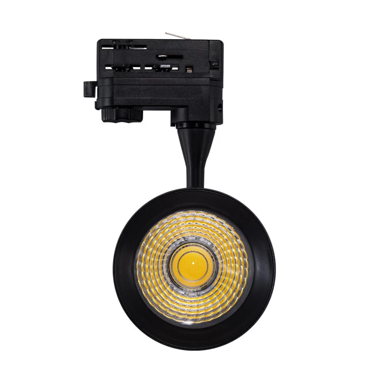 Three Circuit 30W Daylight LED Track Light Vulcan - Black - Image 3