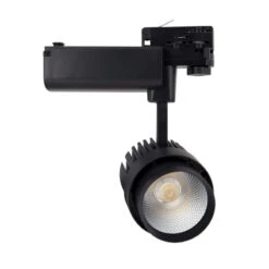 Three Circuit 30W Cool White LED Track Light Dora - Black
