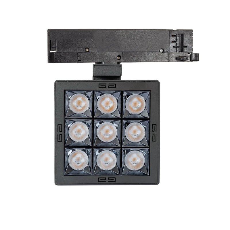 Three Circuit 40W Cool White LED Track Light Marlin -Black - Image 4