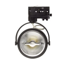 Three Circuit Cree 15W Warm White Dimmable LED Track Light - Black