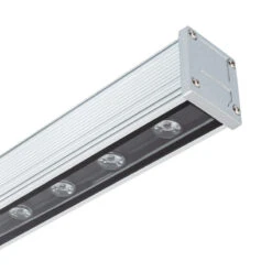 18W Daylight LED Wall Washer Light Bar 30º IP65 - 1m - Silver