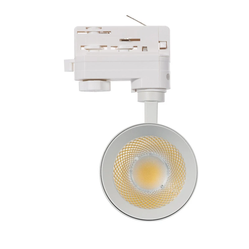 Three Circuit 30W Daylight Dimmable LED Track Light New Mallet - White - Image 3