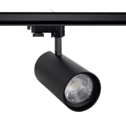 Three Circuit 40W Colour Selectable CCT LED Track Light Frosted New D'Angelo CRI90 Beam 36º LIFUD - Black