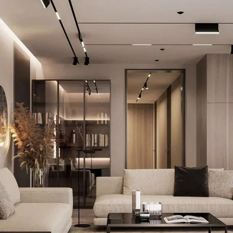 Magnetic Track 20mm 15W Warm White LED Linear Bar Light CRI90 - Black - Image 7