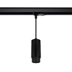 Three Circuit 10-50º Multiangle Pendant Track Light GU10 Lampholder Agata - Black