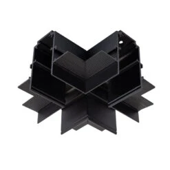 Magnetic Track 20mm Recessed X Connector - Black