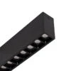 Optic 24W Warm White LED Surface Linear Light - 0.4m - Black
