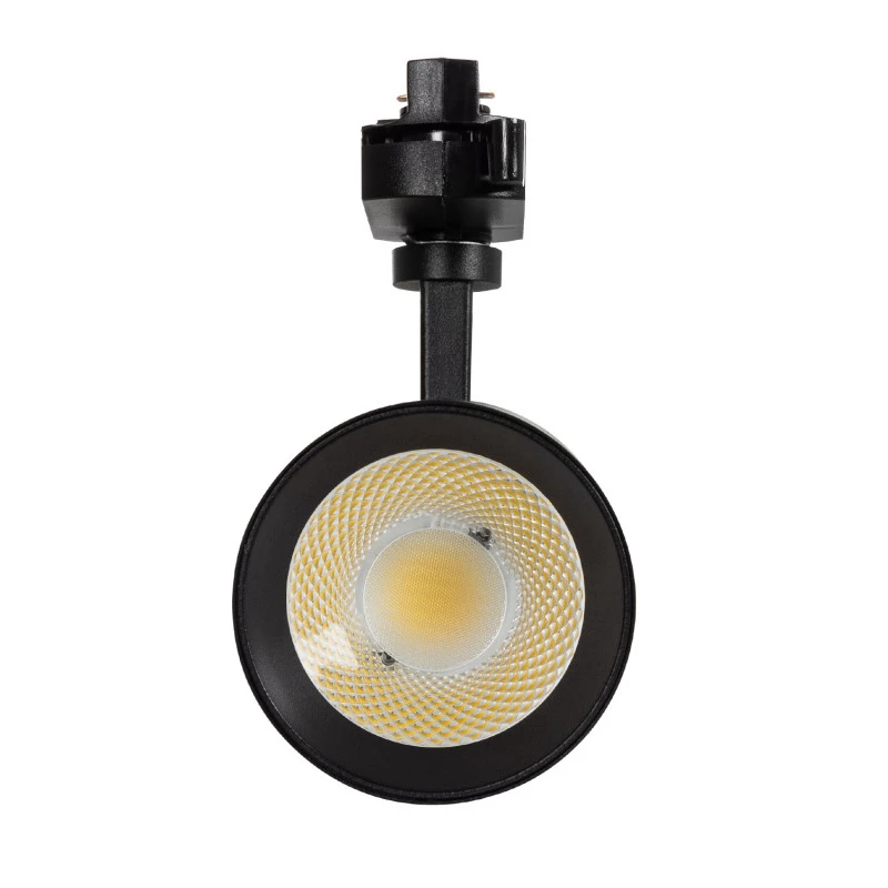 Single Circuit 20W Warm White Dimmable LED Track Light New Mallet - Black - Image 3